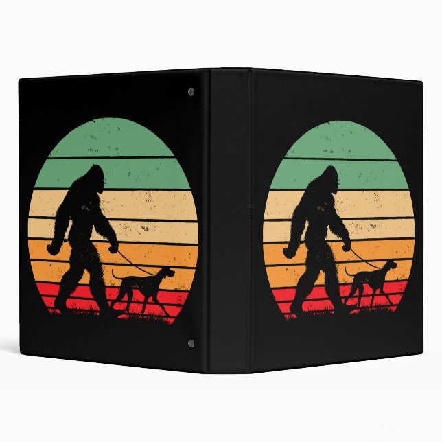 Bigfoot Walking German Shorthaired Pointer Dog Vin Binder (Background)