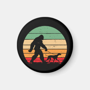 Bigfoot Walking German Shorthaired Pointer Dog Vin Magnet