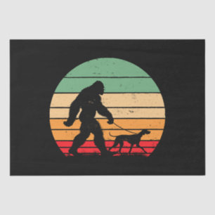 Bigfoot Walking German Shorthaired Pointer Dog Vin Tissue Paper