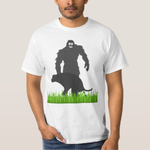 Bigfoot walking his Dog T-Shirt