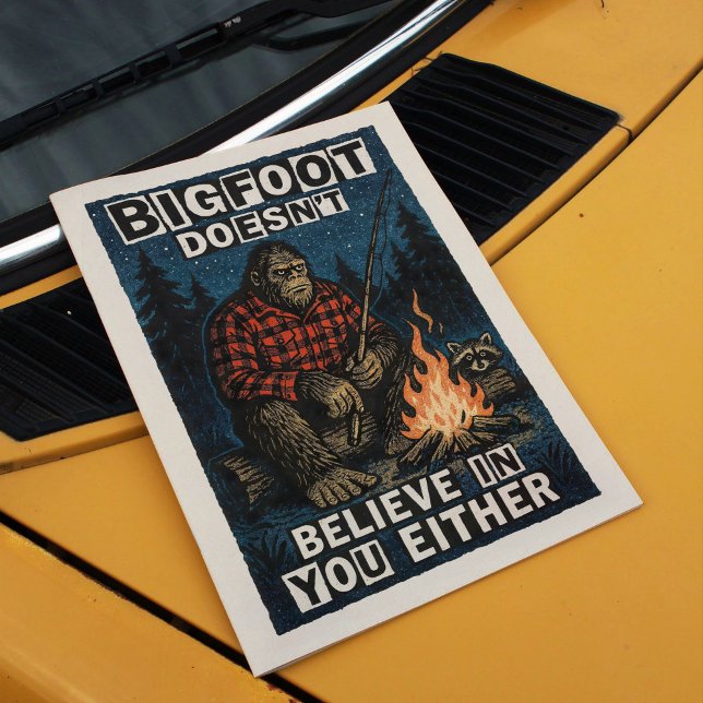 Bigfoot Wall Art Vintage Retro Zine Poster Print (Creator Uploaded)