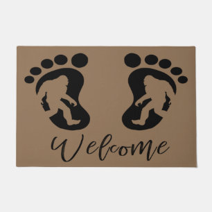 Bigfoot Welcome Doormat   Bigfoot Home Decor