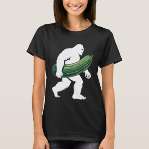 Bigfoot with Cucumber for Adventurous Campers and  T-Shirt