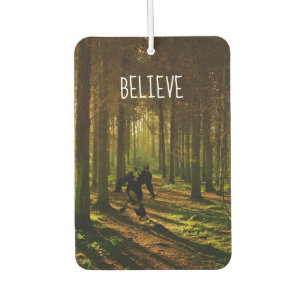 Bigfoot with Tennis Racquet in the Forest Air Freshener