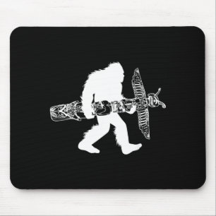Bigfoot With Totem le Northwest Sasquatch Native Mouse Pad