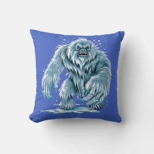 Bigfoot & Yeti Humour Collection for Beast Lovers Throw Pillow