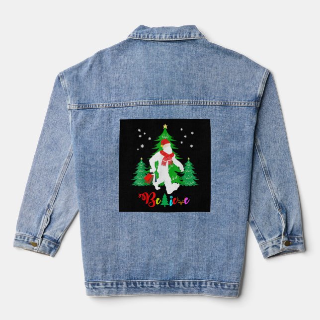 Bigfoot Yeti Sasquatch Noël Croire Noël (Verso)