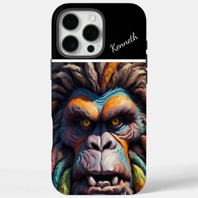 Bigfoot's Colourful Gaze Case-Mate iPhone Case (Back)