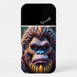 Bigfoot's Colourful Gaze iPhone 16 Pro Max Case