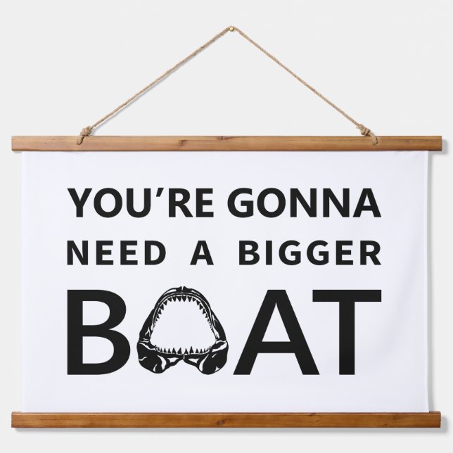 Bigger Boat Jaws Hanging Tapestry (Front)