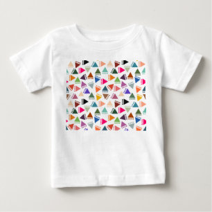 Bigger Boho Triangles  Baby T-Shirt
