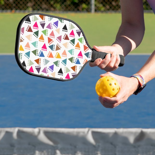 Bigger Boho Triangles  Pickleball Paddle (Insitu)