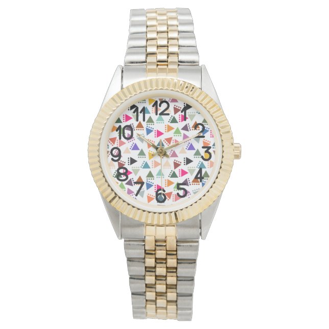 Bigger Boho Triangles  Watch (Front)