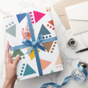 Bigger Boho Triangles  Wrapping Paper
