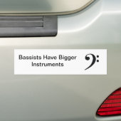 Bigger Instruments Bumper Sticker (On Car)