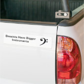 Bigger Instruments Bumper Sticker (On Truck)