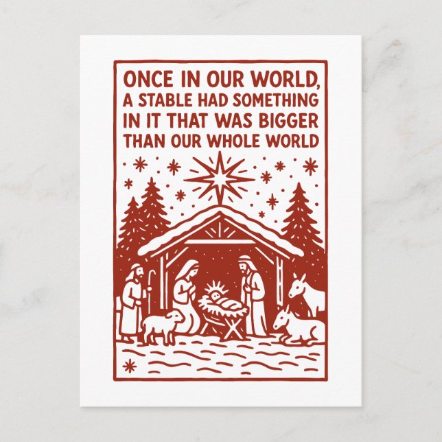 Bigger than our whole world 1 postcard (Front)