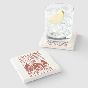 Bigger than our whole world 1 stone coaster