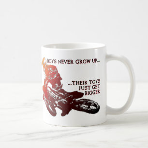 Bigger Toys Dirt Bike Motocross Funny Mug