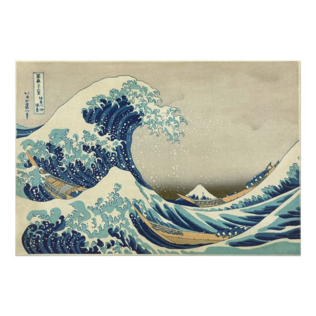 Biggest & Best Quality "The Great Wave" by Hokusai Photo Print (Front)