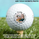 Biggest Fan - DADDY - Personalized Photo Callaway Golf Balls<br><div class="desc">Daddy, I'll always be your biggest fan!... Two of your favourite things , golf and your kids ! Now you can take them with you as you play 18 holes . Customize these golf balls with your child's favourite photo and name . Whether it's a father birthday, fathers day or...</div>