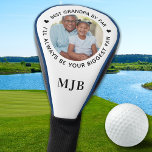 Biggest Fan - GRANDPA Personalized Photo Monogram Golf Head Cover<br><div class="desc">Best Grandpa By Par ... Two of your favourite things, golf and your kids ! Now you can take them with you as you play 18 holes . Introducing the perfect gift for the golf-loving dad or grandpa in your life: a personalized golf head cover with a modern twist! This...</div>