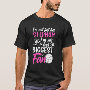 Biggest Fan Volleyball Stepmom Volleyball Player S T-Shirt