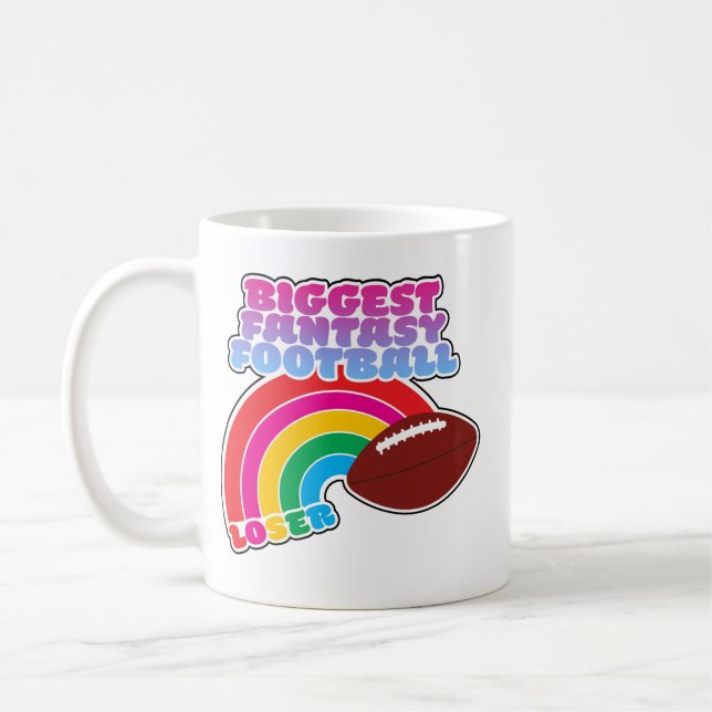 Biggest Fantasy Football Loser Punishment Coffee Mug (Left)
