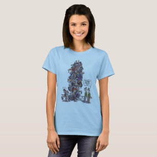 Biggest Sore Loser women cartoon blue humour shirt