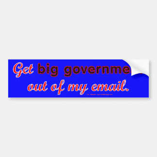 BigGovtEmail Bumper Sticker
