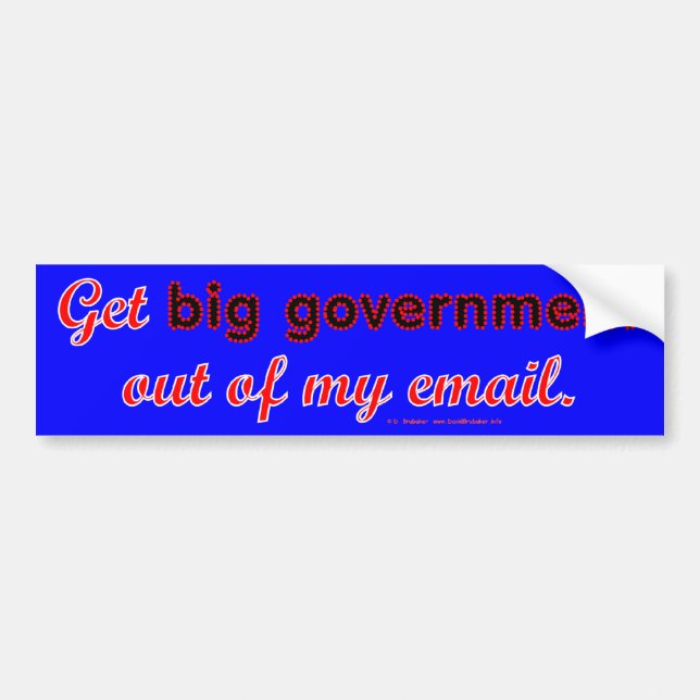 BigGovtEmail Bumper Sticker (Front)