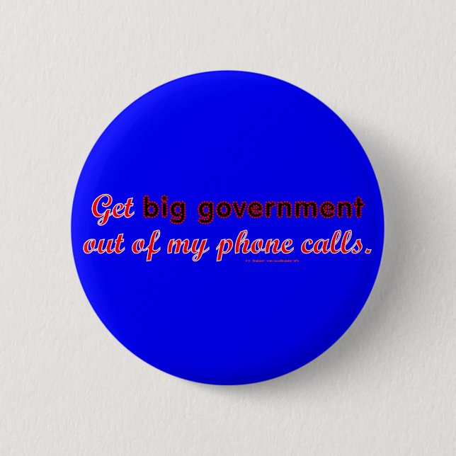 BigGovtPhone 2 Inch Round Button (Front)