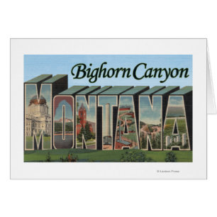 Bighorn Canyon, Montana - Scènes de grandes lettre