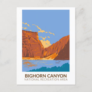Bighorn Canyon National Recreation Area Vintage Postcard
