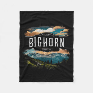 Bighorn Mountains Wyoming Hiking Outdoors Vintage Fleece Blanket