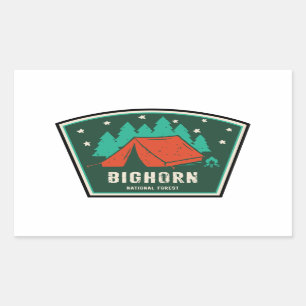 Bighorn National Forest Camping Sticker
