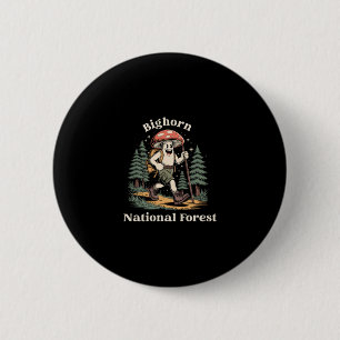Bighorn National Forest Wyoming Hiking Mushroom Va 2 Inch Round Button