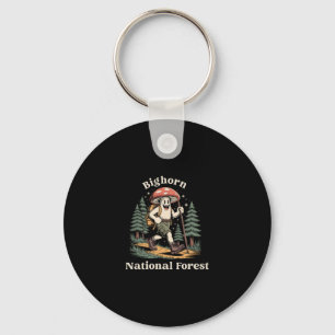 Bighorn National Forest Wyoming Hiking Mushroom Va Keychain