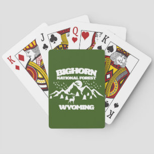Bighorn National Forest Wyoming Playing Cards