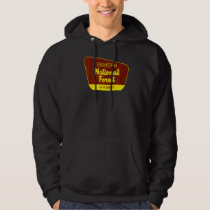 Bighorn National Forest Wyoming Retro Sign Hoodie