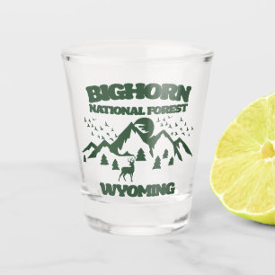 Bighorn National Forest Wyoming Shot Glass