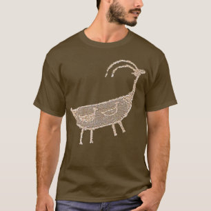 Bighorn petroglyph Rock Art pocket-style emblem T-Shirt