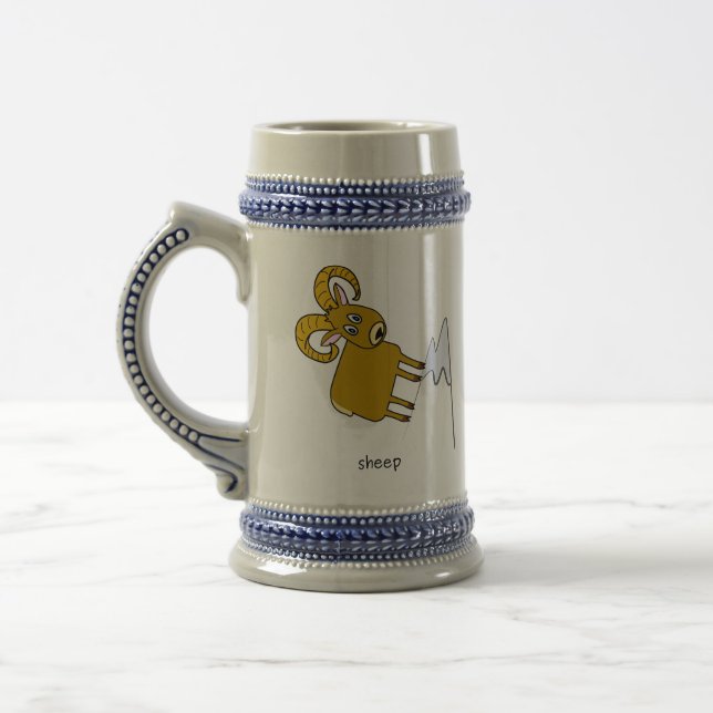 Bighorn Sheep Stein (Left)