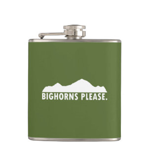 Bighorns Please Hip Flask