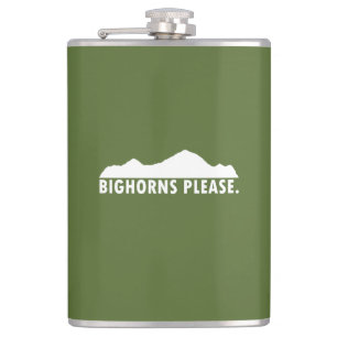 Bighorns Please Hip Flask