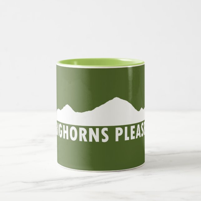 Bighorns Please Two-Tone Coffee Mug (Center)