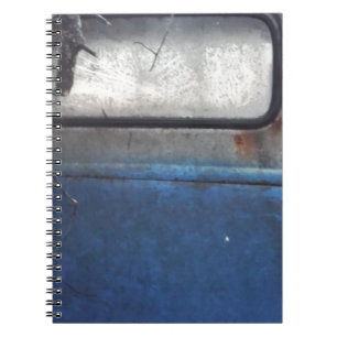 Bight Blue and white vintage truck Notebook