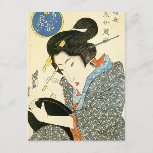 Bijin by Keisai Eisen Postcard
