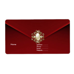 Bijou de perle de velours rouge profond