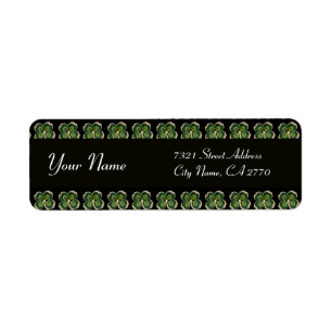 Bijou Shamrock Gold Saint Patrick avec perles